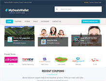 Tablet Screenshot of mydealswallet.com